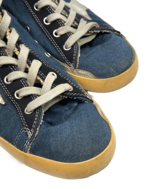 GOLDEN GOOSE（ゴールデングース）GOLDEN GOOSE (ゴールデングース) FRANCY スターデニムハイカットスニーカー ブルー サイズ:42の古着・服飾アイテム