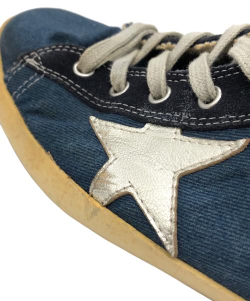 GOLDEN GOOSE（ゴールデングース）GOLDEN GOOSE (ゴールデングース) FRANCY スターデニムハイカットスニーカー ブルー サイズ:42の古着・服飾アイテム