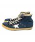 GOLDEN GOOSE (ゴールデングース) FRANCY スターデニムハイカットスニーカー ブルー サイズ:42：15000円