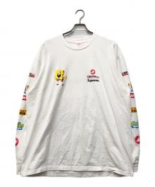 SUPREME（シュプリーム）の古着「SpongeBob Castelli Racing L/S Tee」｜ホワイト