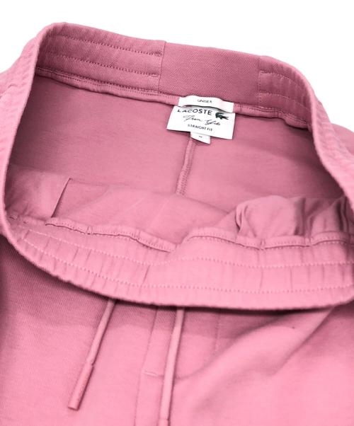 LACOSTE（ラコステ）LACOSTE (ラコステ) Lacoste from Yibo ストレートフィットスウェットパンツ ピンク サイズ:Mの古着・服飾アイテム