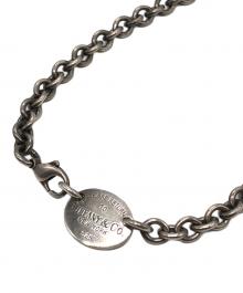 TIFFANY & Co.（ティファニー）の古着「リターントゥティファニー オーバルタグネックレス」｜シルバー