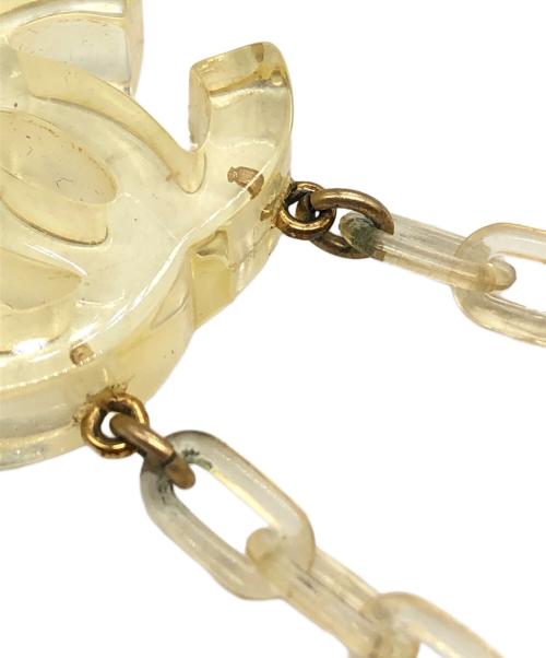 CHANEL（シャネル）CHANEL (シャネル) クリアキューブココマークネックレス クリア×ゴールド サイズ:下記参照の古着・服飾アイテム