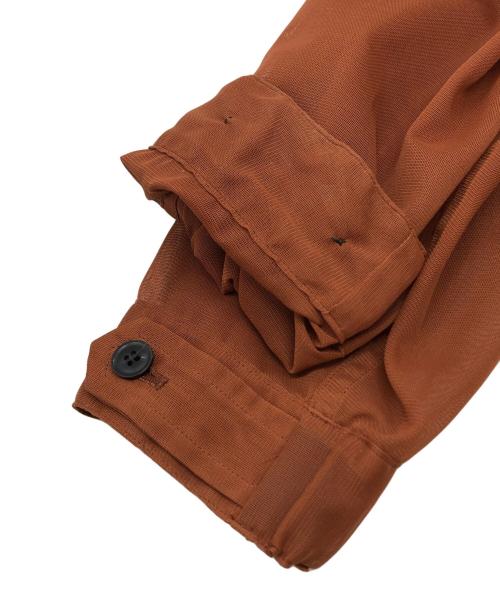 TOGA VIRILIS（トーガ ビリリース）TOGA VIRILIS (トーガ ビリリース) メッシュドッキングコート ブラウン サイズ:44の古着・服飾アイテム