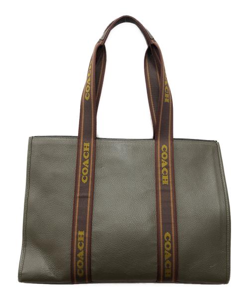 COACH（コーチ）COACH (コーチ) スミス ラージトートバッグ オリーブ サイズ:下記参照の古着・服飾アイテム