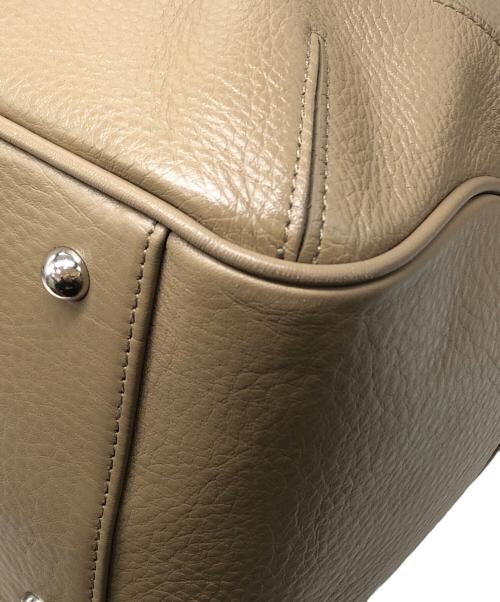 PELLE MORBIDA（ペッレモルビダ）PELLE MORBIDA (ペッレモルビダ) フラップボストンバッグ(Mサイズ) トープ(ベージュ) サイズ:下記参照の古着・服飾アイテム