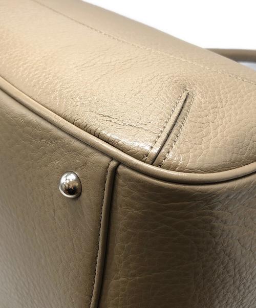 PELLE MORBIDA（ペッレモルビダ）PELLE MORBIDA (ペッレモルビダ) フラップボストンバッグ(Mサイズ) トープ(ベージュ) サイズ:下記参照の古着・服飾アイテム