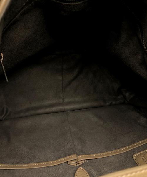 PELLE MORBIDA（ペッレモルビダ）PELLE MORBIDA (ペッレモルビダ) フラップボストンバッグ(Mサイズ) トープ(ベージュ) サイズ:下記参照の古着・服飾アイテム