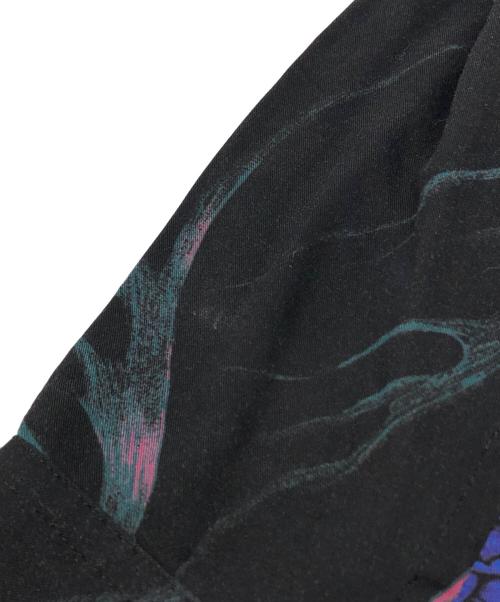BLACK Scandal Yohji Yamamoto（ブラックスキャンダルヨウジヤマモト）BLACK Scandal Yohji Yamamoto (ブラックスキャンダルヨウジヤマモト) スカルファイヤーブルーロングシャツ ブラック サイズ:2の古着・服飾アイテム