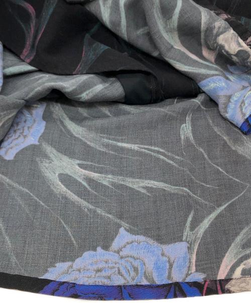 BLACK Scandal Yohji Yamamoto（ブラックスキャンダルヨウジヤマモト）BLACK Scandal Yohji Yamamoto (ブラックスキャンダルヨウジヤマモト) スカルファイヤーブルーロングシャツ ブラック サイズ:2の古着・服飾アイテム