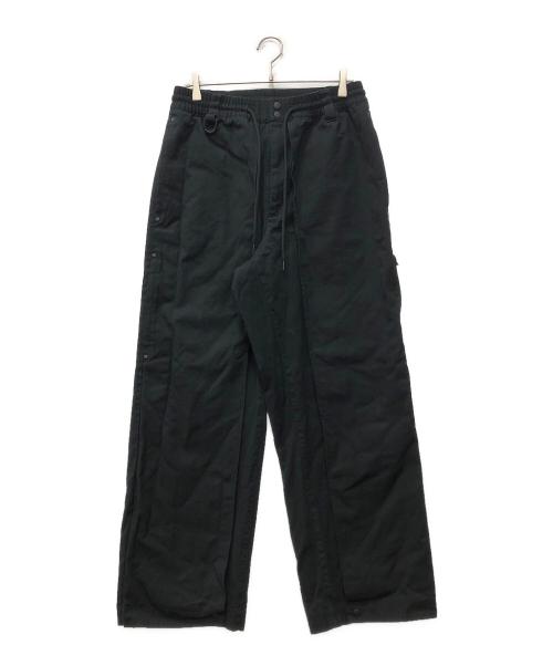 Y-3（ワイスリー）Y-3 (ワイスリー) WRKWEAR PANTS タックワイドパンツ ブラック サイズ:Mの古着・服飾アイテム