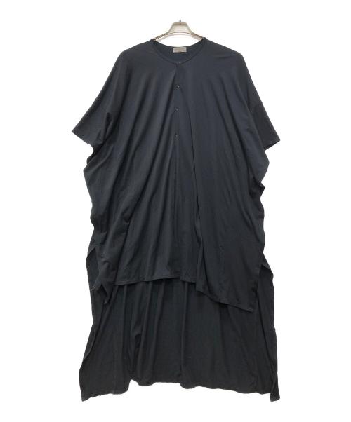 Yohji Yamamoto pour homme（ヨウジヤマモト プールオム）Yohji Yamamoto pour homme (ヨウジヤマモト プールオム) プレーティング天竺マント ブラック サイズ:3の古着・服飾アイテム