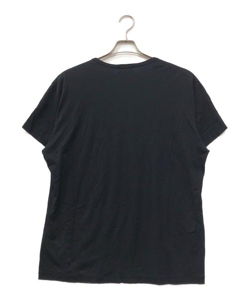 Yohji Yamamoto pour homme（ヨウジヤマモト プールオム）Yohji Yamamoto pour homme (ヨウジヤマモト プールオム) ディオラマ スムース チャイナ ボタン ラウンド ネック TEE ブラック サイズ:3の古着・服飾アイテム