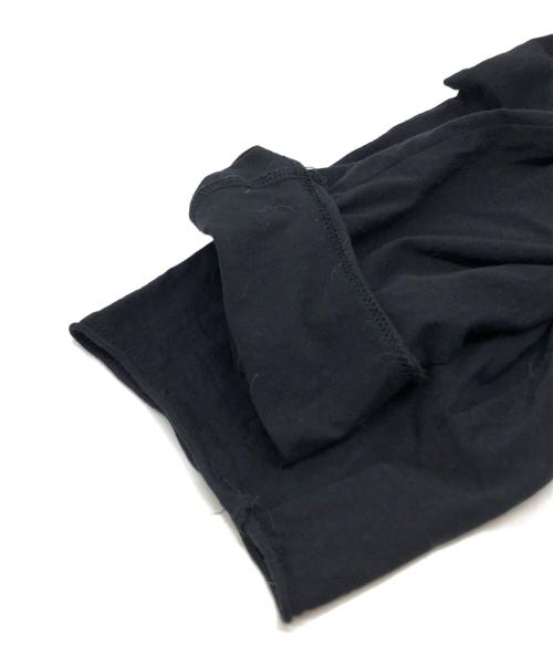 Yohji Yamamoto pour homme（ヨウジヤマモト プールオム）Yohji Yamamoto pour homme (ヨウジヤマモト プールオム) ディオラマ天竺サイドスリットオーバーサイズドロングスリーブ長袖Tシャツ ブラック サイズ:3の古着・服飾アイテム