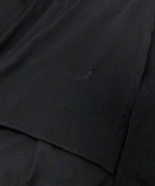 Yohji Yamamoto pour homme（ヨウジヤマモト プールオム）Yohji Yamamoto pour homme (ヨウジヤマモト プールオム) ディオラマ天竺サイドスリットオーバーサイズドロングスリーブ長袖Tシャツ ブラック サイズ:3の古着・服飾アイテム