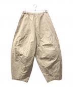 Curensologyカレンソロジー）の古着「コットンリネンドロストパンツ」｜ベージュ
