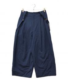 ENFOLD（エンフォルド）の古着「ハイツイストWO サスペンダータキシード」｜ネイビー