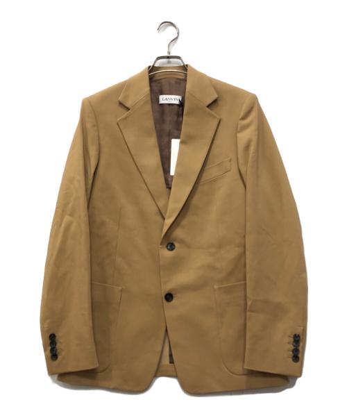 LANVIN（ランバン）LANVIN (ランバン) パッチポケットブレザージャケット ベージュ サイズ:46の古着・服飾アイテム
