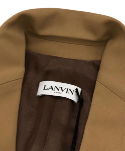 LANVIN（ランバン）LANVIN (ランバン) パッチポケットブレザージャケット ベージュ サイズ:46の古着・服飾アイテム