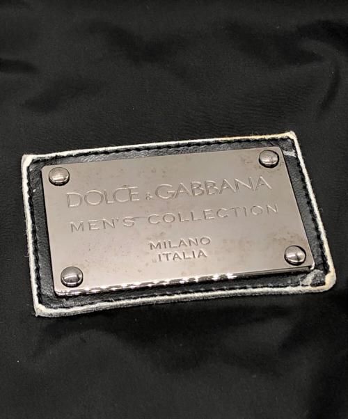 DOLCE & GABBANA（ドルチェ＆ガッバーナ）DOLCE & GABBANA (ドルチェ＆ガッバーナ) メタルプレートブルゾン ブラック サイズ:54の古着・服飾アイテム