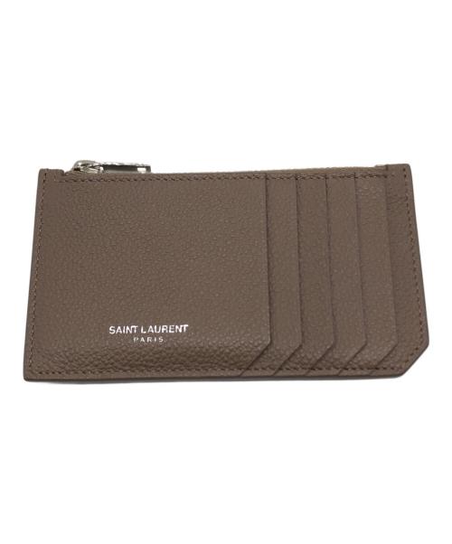 Saint Laurent Paris（サンローランパリ）Saint Laurent Paris (サンローランパリ) フラグメントジップポーチ ベージュ サイズ:下記参照の古着・服飾アイテム