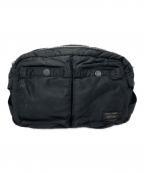 PORTERポーター）の古着「タンカー ウエストバッグ」｜ブラック