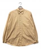 AURALEEオーラリー）の古着「WASHED FINX TWILL BIG SHIRT」｜ベージュ