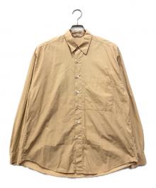 AURALEE（オーラリー）の古着「WASHED FINX TWILL BIG SHIRT」｜ベージュ