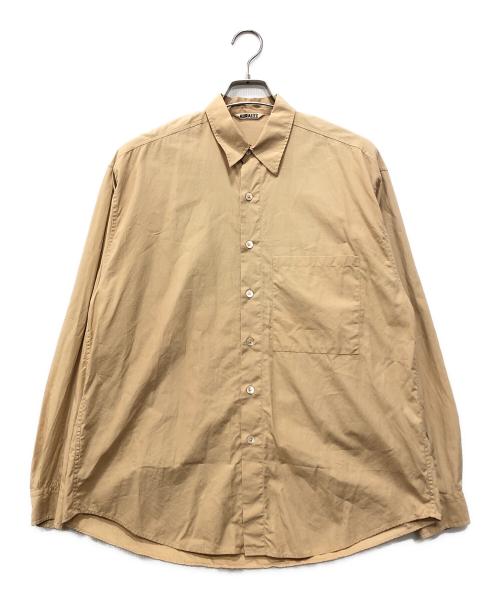 AURALEE（オーラリー）AURALEE (オーラリー) WASHED FINX TWILL BIG SHIRT ベージュ サイズ:4の古着・服飾アイテム