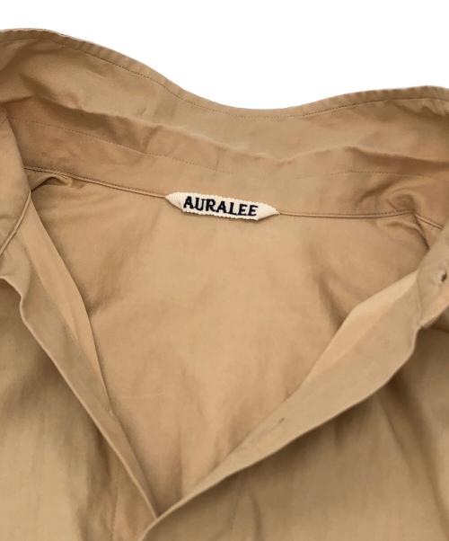 AURALEE（オーラリー）AURALEE (オーラリー) WASHED FINX TWILL BIG SHIRT ベージュ サイズ:4の古着・服飾アイテム