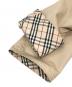 中古・古着 BURBERRY (バーバリー) ノヴァチェックライニング比翼ステンカラーコート ベージュ サイズ:9AR：15000円