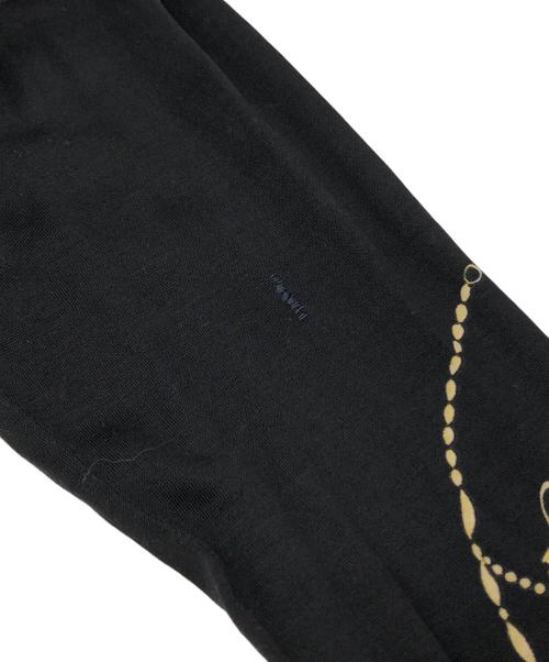 LEONARD（レオナール）LEONARD (レオナール) ウールシルク花柄ワンピース ブラック サイズ:Lの古着・服飾アイテム