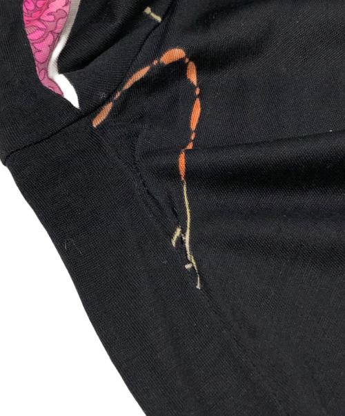 LEONARD（レオナール）LEONARD (レオナール) ウールシルク花柄ワンピース ブラック サイズ:Lの古着・服飾アイテム