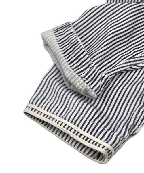 VISVIM（ビズビム）VISVIM (ビズビム) DUGOUT SHIRT L/S ブルー×ホワイト サイズ:2の古着・服飾アイテム