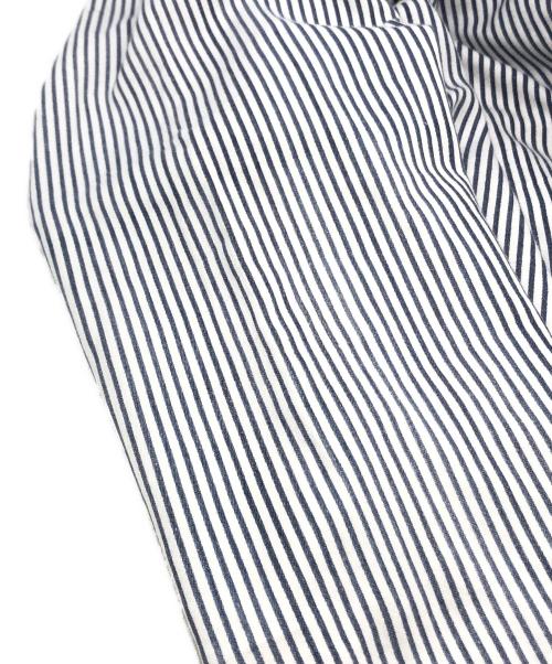 VISVIM（ビズビム）VISVIM (ビズビム) DUGOUT SHIRT L/S ブルー×ホワイト サイズ:2の古着・服飾アイテム