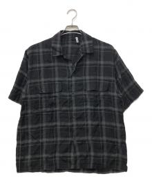 KAPTAIN SUNSHINE（キャプテンサンシャイン）の古着「Short Sleeve Open Collar Shirt」｜ブラック
