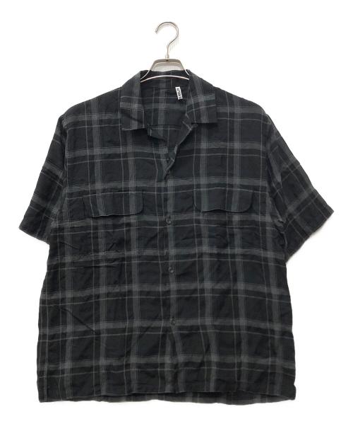 KAPTAIN SUNSHINE（キャプテンサンシャイン）KAPTAIN SUNSHINE (キャプテンサンシャイン) Short Sleeve Open Collar Shirt ブラック サイズ:38の古着・服飾アイテム