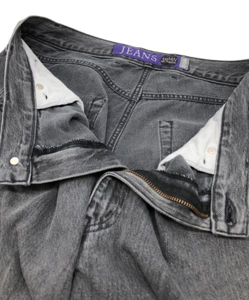 SEDAN ALL-PURPOSE（セダンオールパーパス）SEDAN ALL-PURPOSE (セダンオールパーパス) Oval Logo Denim Pant グレー サイズ:Lの古着・服飾アイテム