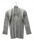 ISSEY MIYAKEイッセイミヤケ）の古着「プリーツブラウス」｜グレー