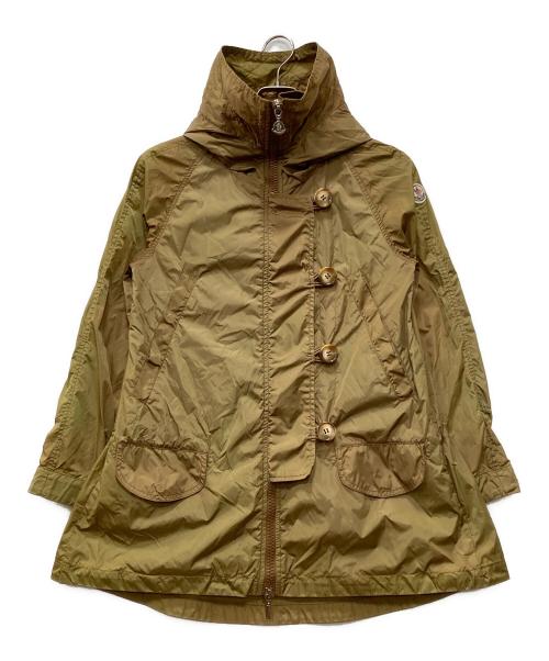 MONCLER（モンクレール）MONCLER (モンクレール) PISTACHE ナイロンフーデッドコート グリーンの古着・服飾アイテム
