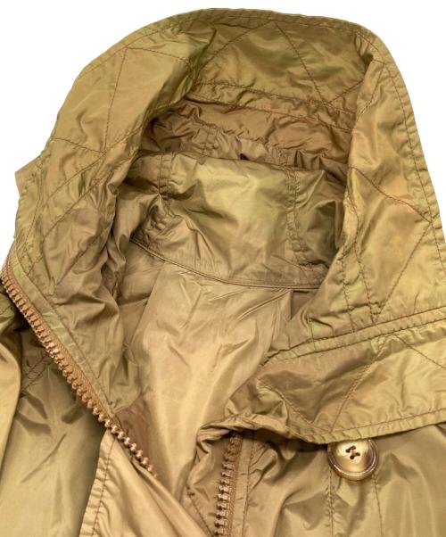 MONCLER（モンクレール）MONCLER (モンクレール) PISTACHE ナイロンフーデッドコート グリーンの古着・服飾アイテム