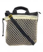 PORTER×digawelポーター×ディガウェル）の古着「HELMET BAG」｜ブラック×アイボリー