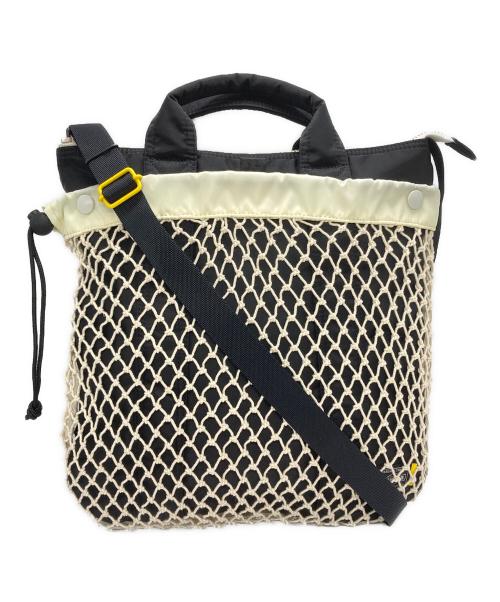 PORTER（ポーター）PORTER (ポーター) DIGAWEL (ディガウェル) HELMET BAG ブラック×アイボリー サイズ:下記参照の古着・服飾アイテム