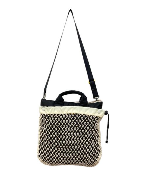 PORTER（ポーター）PORTER (ポーター) DIGAWEL (ディガウェル) HELMET BAG ブラック×アイボリー サイズ:下記参照の古着・服飾アイテム