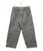 CIOTAシオタ）の古着「スビンコットン 13,5oz バギーデニム」｜グレー