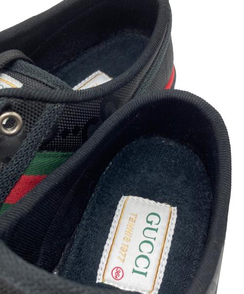 GUCCI（グッチ）GUCCI (グッチ) OFF THE GRID TENNIS 1977 スニーカー ブラック サイズ:36の古着・服飾アイテム