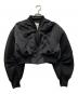 THINGS THAT MATTER（シングスザットマター）の古着「SHEER SLEEVES COMPACT MA-1 BLOUSON」｜ブラック