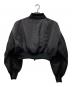 THINGS THAT MATTER (シングスザットマター) SHEER SLEEVES COMPACT MA-1 BLOUSON ブラック サイズ:F：14000円