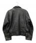 VANSON (バンソン) 襟付シングルライダースジャケット ブラック サイズ:40：40000円
