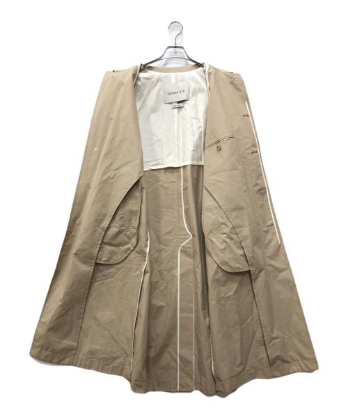 DEPAREILLE（デパリエ）DEPAREILLE (デパリエ) レギュラーステンカラーコート ベージュ サイズ:38の古着・服飾アイテム